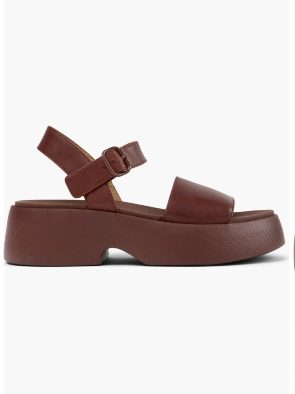 Camper Ankle Strap Lightweight Wedge Sandals in Burgundy 38EU / 7.5US - Picture 2 of 14
